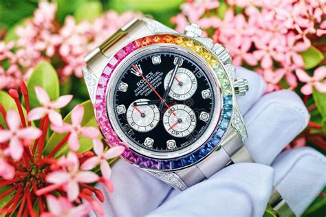 rolex flower face|More.